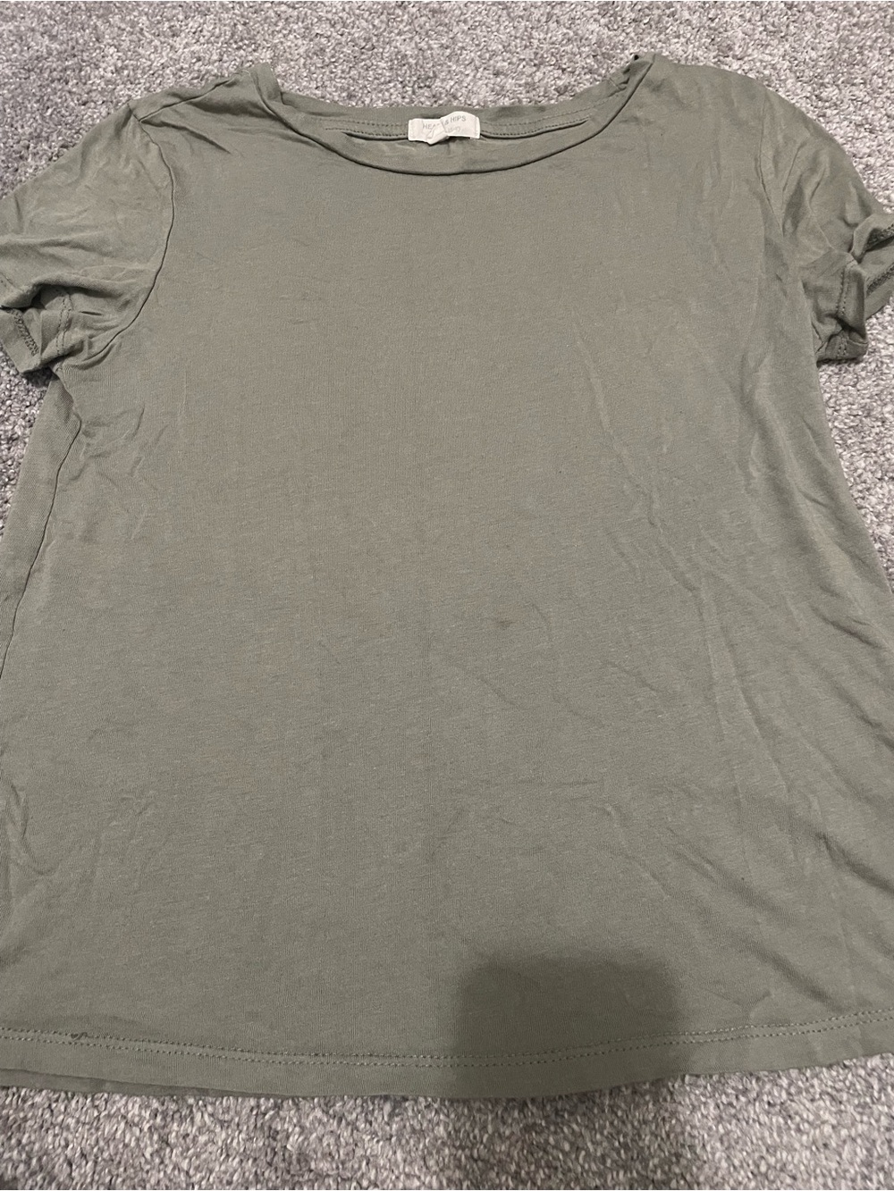 Heart & Hips Olive Green Short Sleeve Tee